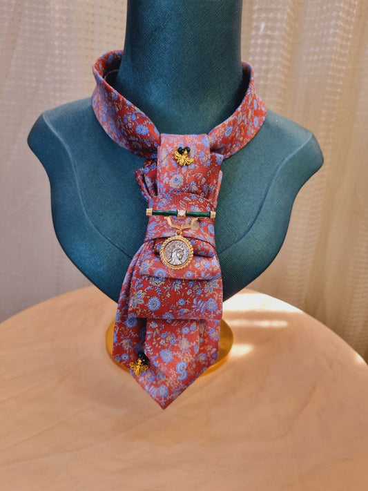 Queen Bee bedazzled custom made necktie